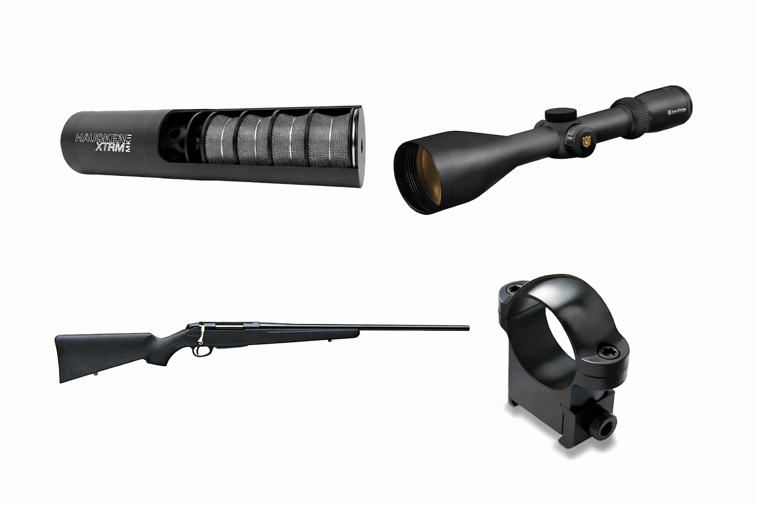 Tikka T3X Lite 308 win inkl Nikko Stirling sigtekikkert og Hausken lyddæmper